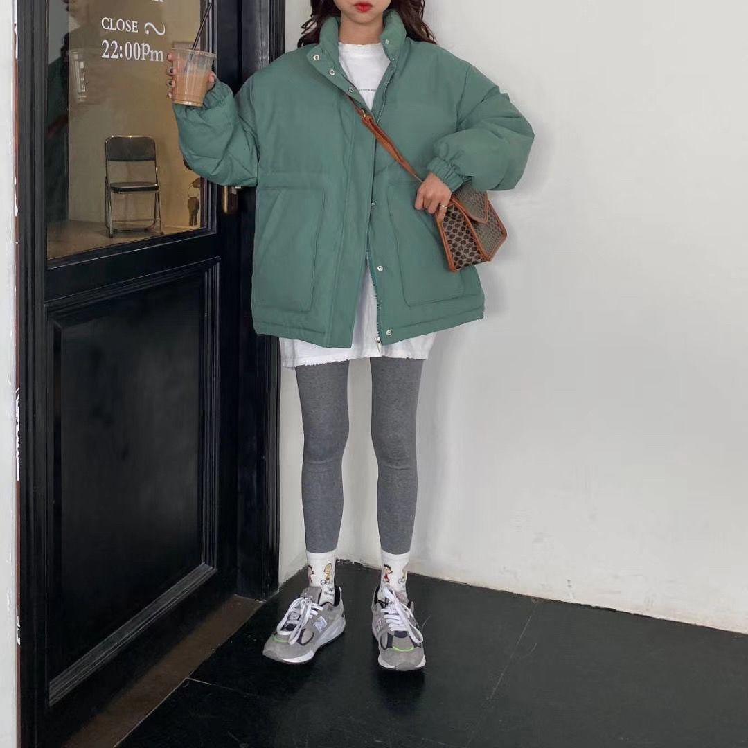Winter Padded Jacket Padded Oversize Jacket Women Tooling Padded Jacket Women Korean Loose BF Style