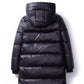 Down and Down Padded Winter Jacket Women's Mid-length Slim and Slim Over-the-knee Super Long Coat