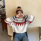 Autumn Winter Loose Thickened Hit Color Short Sweater Women's Hedging Long-sleeved Students