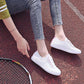 Women's Soft-soled Non-slip Flat Driving Shoes Breathable White Shoes