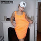Summer Casual Plus Size Dress Women Beach Casual Loose Sexy Mini Dresses Square Neck Wide Straps Sleeve Maxi vestido de mujer