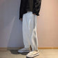 Zipper Sports Pants Men's Loose Spring and Autumn Tide Brand Sweatpants Solid Color Trend Pants Ins Wide-leg Pants