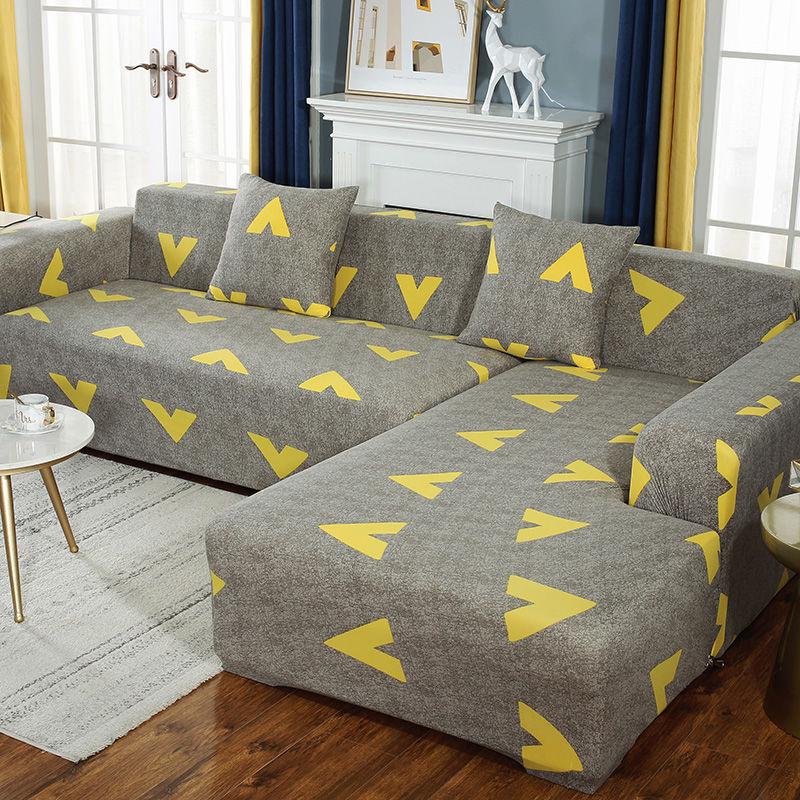 Solid Sofa Cover Modern Elastic Couch Slipcover Chair Furniture Protector Living Room 1/2/3/4 Seater