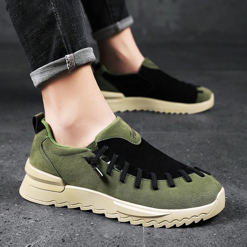 Spring Board Shoes Men's Trend Students Casual All-match Breathable Leather Shoes Men's Shoes Men's Summer