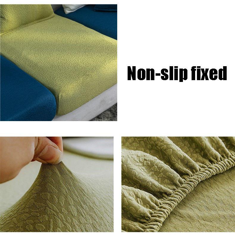 1/2/3/4 Seats Stretch Sofa Cushion Cover for Pet Kids Waterproof Furniture Protector  Spandex Washable Removable Slipcover