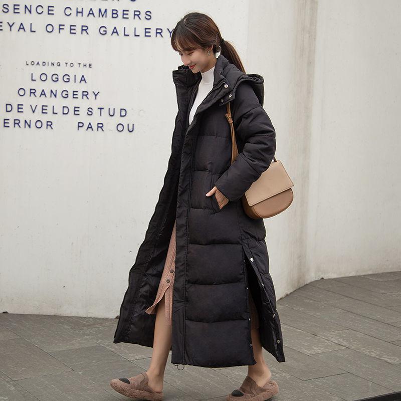 Ankle-length Cotton-padded Jacket Women Korean Style Loose Down Padded Jacket