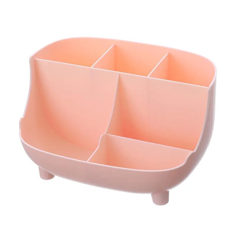 Nordic 6 Grid Oblique Insert Creative Pen Holder Multifunctional Desktop Decoration Ornaments Cosmetic Brush Pen Bucket Storage Box