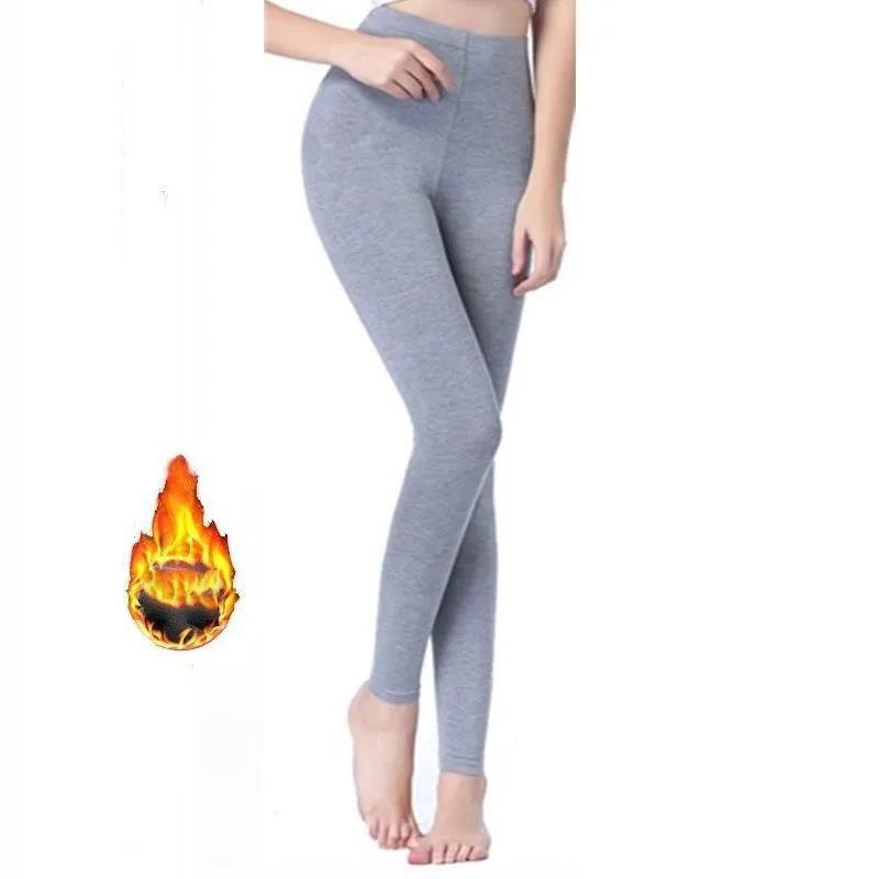 Plus Velvet Long Trousers Women's Inner Wear Autumn and Winter Leggings Women's All-match Tight-fitting Warm Pants