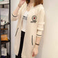 Spring and Autumn Loose Casual Sweater Mid-length Knitted Cardigan Jacket Women Fashion Simple Women's Jacket