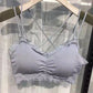 Korean Version of Women's Underwear with Strapless Beautiful Back Anti Light Movement Chest Wrapping and No Steel Ring