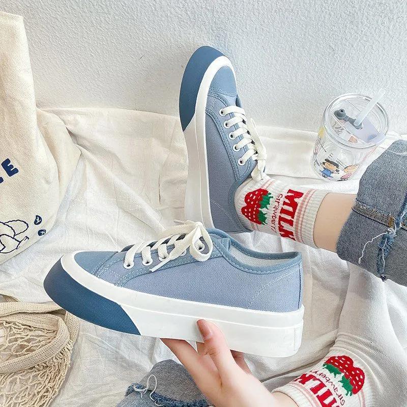 Women's Canvas Shoes Japanese Spring and Summer Trend Niche Retro Style Women's Small White Shoes