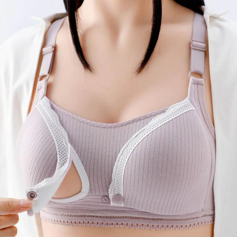 Bra Pregnancy Maternity Underwear Comfortable Lace Cotton Postpartum Anti-glare Breathable Lightweight Bra