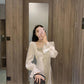 Hepburn Style Sweet and Salty Dress Mid-length Fairy Skirt Gentle White Long Skirt Ankle Fairy Tale
