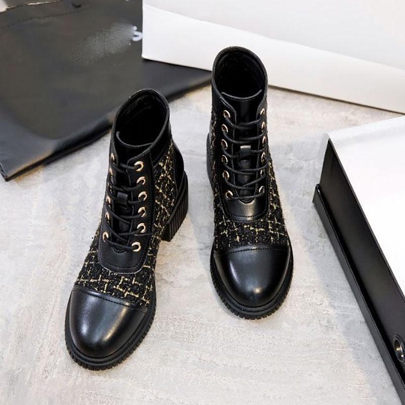 Women's Boots Martin Boots Women's Spring and Autumn Single Boots Thick High-heeled Boots All-match Women's Boots