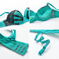 Bra Set Women Sexy Push Up Underwire Backless Lingerie Set Lace Sex Thin Gather Hollow Solid Color Bra Thong Suit Plus Size
