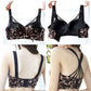 Bra Plus Size Women Gathered Sexy Bralette Wire Free Seamless Push Up Sexy Lingerie Solid Color Leopard Thin Section Underwear