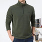 Men's Autumn and Winter Sweater Outdoor Men's Long-sleeved Semi-collar Fleece Lightweight Warm Sweatshirts