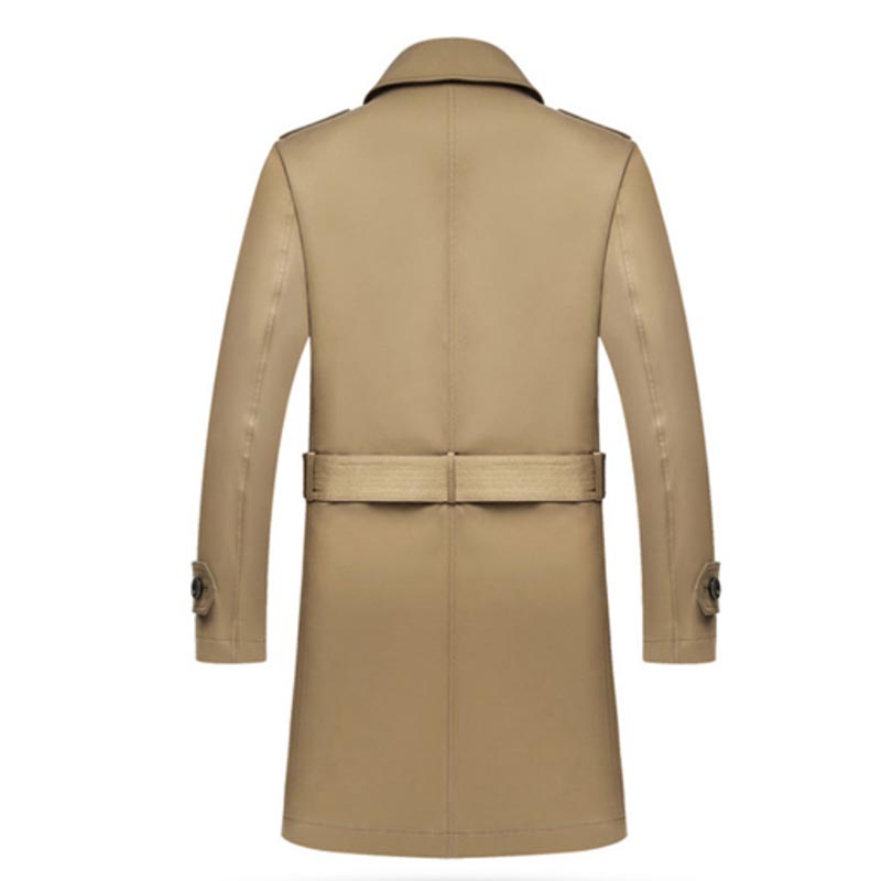 Windbreaker Men's Autumn and Winter Mid-length Woolen Coat Plus Size