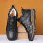 Outdoor Men's Leather Boots Wool Leather Thick Composite Sole Winter Shoes Men's Cowhide Designer Outdoor Men's Ankle Boots