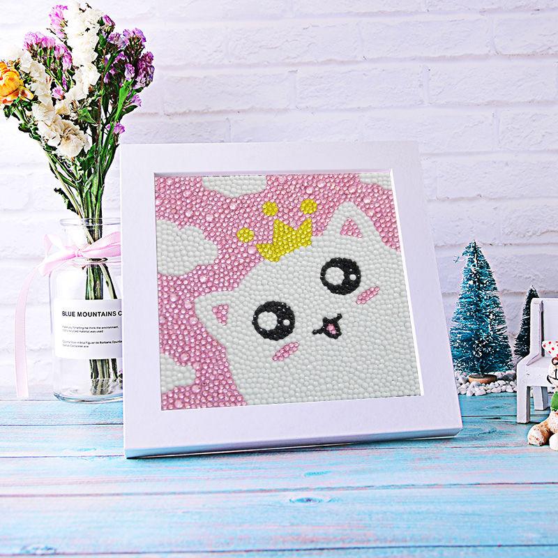 5D DIY Children's Diamond Painting Rhinestone Round Diamond Embroidery Home Decor Improve Relationship Family Activities