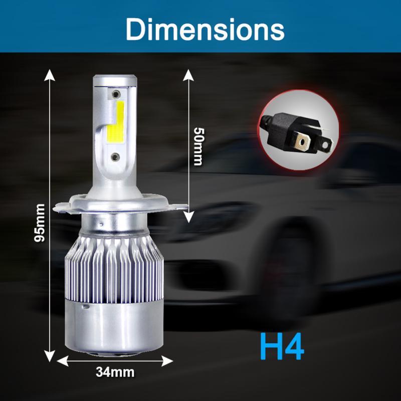 Super Bright Car LED Headlights H1 H7 H11 H9 H3 9005 9006 9012 High-brightness Far and Near Spotlight Bulb Headlight H4 White Light 12V24V 360W