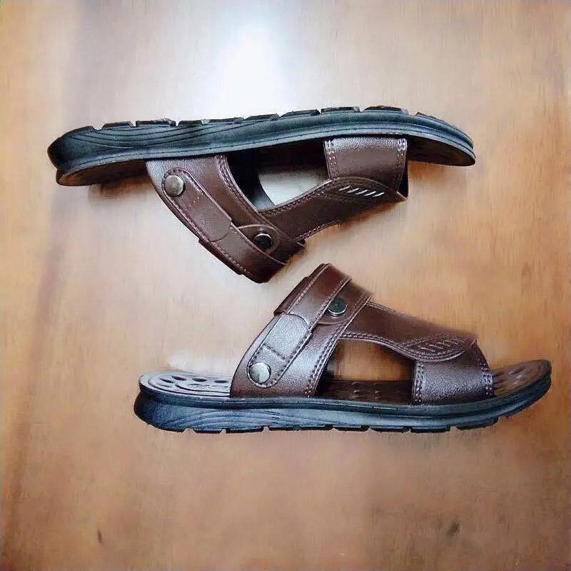 Dual-purpose Men's Sandals Summer Casual Comfortable Sandals Massage Sandals Waterproof Slippers Outdoor and Home Flip Flops