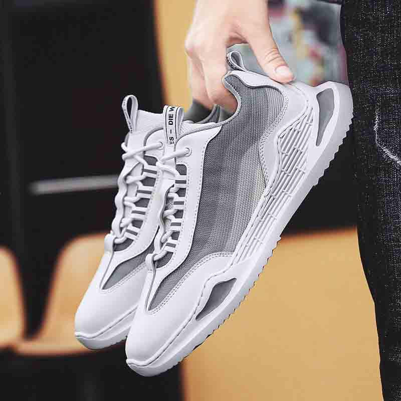 Plus Size 39-44 Men Sneakers Low-top Running Basketball Shoes Outdoor Non-slip Sports Shoes Shockproof Shoes