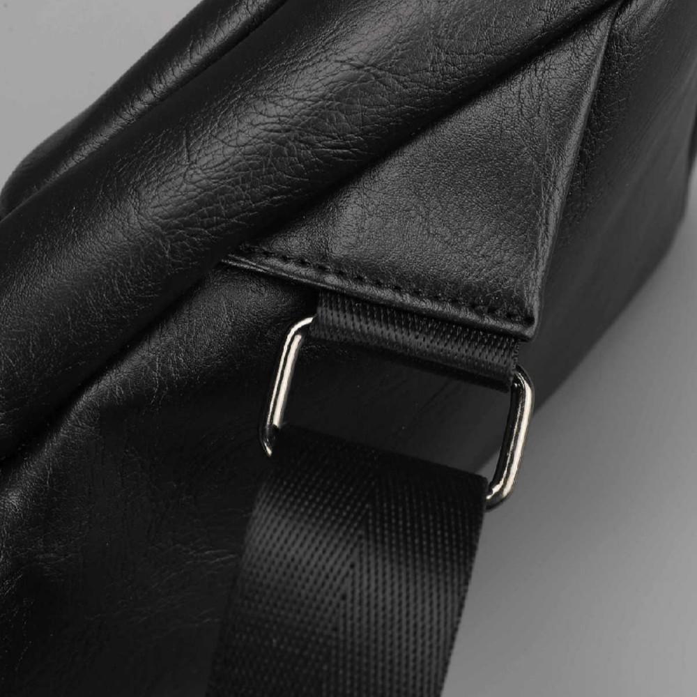 Shoulder bag men's pu leather mobile phone bag chest bag outdoor riding sports Messenger bag