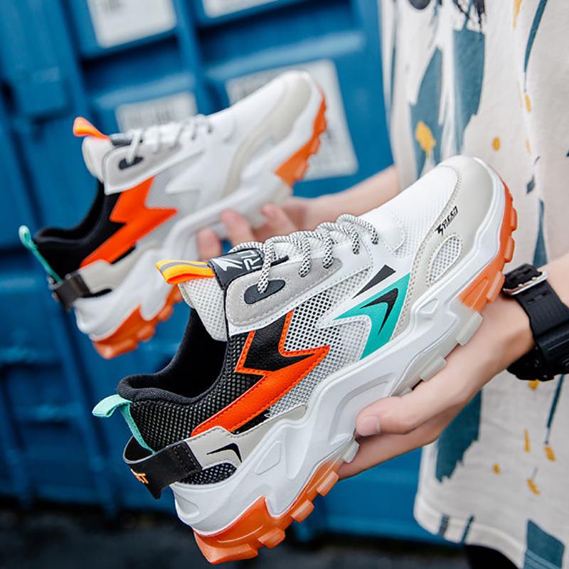 Men's Air Cushion Running Shoes Korean Style Trendy All-match Shoes Breathable Sports Casual Shoes