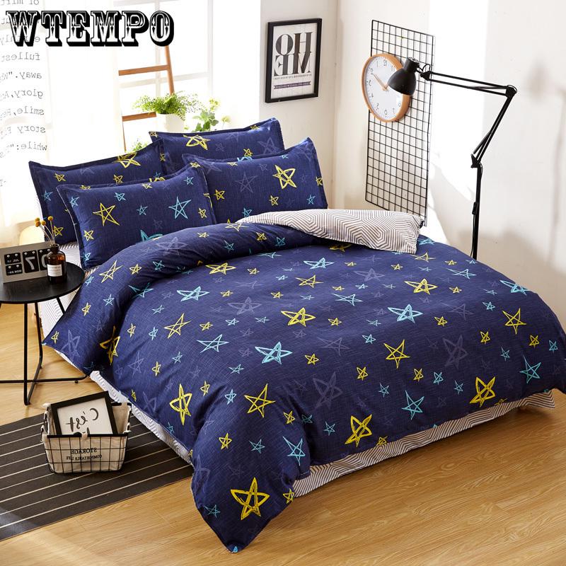 New Fashion Home Textile Bedroom Bedding Sets Colorful Geometry Duvet/Quilt Cover Bed Sheet