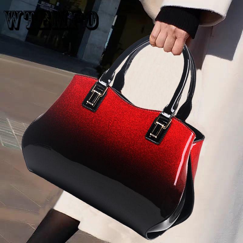 Handbags Women Patent Leather Handbag Shell Bag Women's Shoulder Bag Tote
