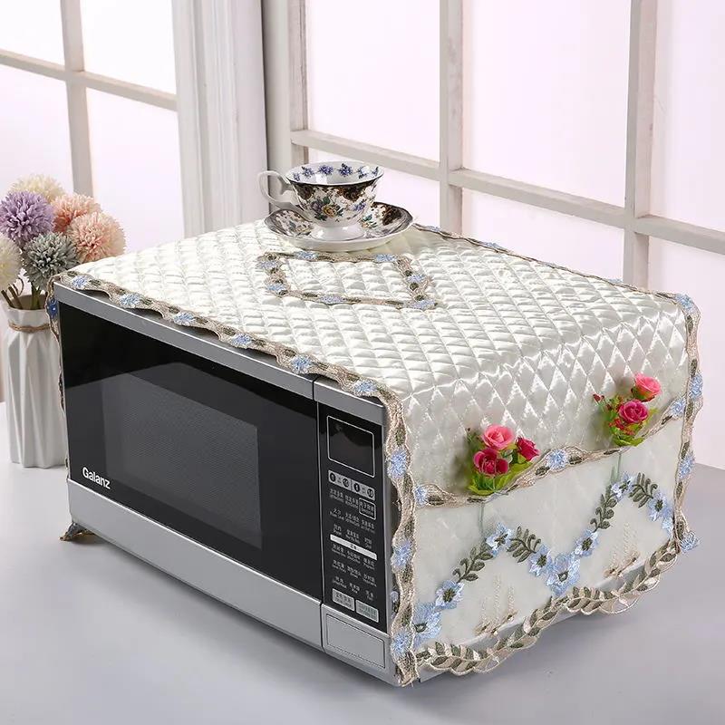 Microwave Cover Universal Plus Cotton Cover Towel Cover Cloth Simple Microwave Cover Kitchen Household Dust Cover