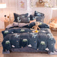 4pcs  Bedding Sets Bed Linen Plush Duvet Cover Flat Sheet Bedding Set Winter King  Queen Bed Set