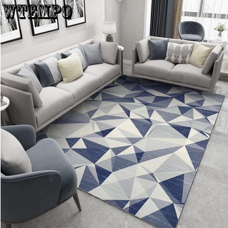 Modern Soft Carpets for Living Room Bedroom Rugs Nordic Style Geometric Print Large Area Rug