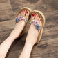 High-heeled Fashion Non-slip Sandals and Slippers Women's Summer Seaside Beach Shoes Thick-soled Holiday Outer Wear Clip-on Flower Flip-flops