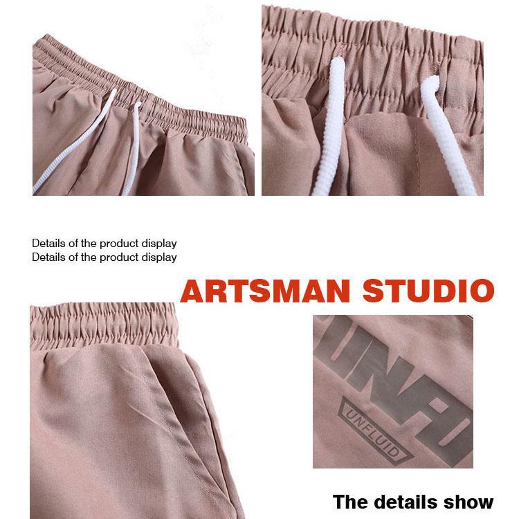 Men's Summer Casual Sports Shorts Men's Five-point Pants Loose Straight Beach Pants Men's Large Size Thin Breathable Short Pants