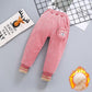 Boys Loose Self-cultivation Cold-proof Double-layer One-piece High-waist Girls Outside Campus Wear Three-layer Thickening Fashion Extra-thick