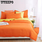 Bedding Solid Color Double Combed Matte Four Piece Set  Dormitory Simple Quilt Cover Bed Sheet