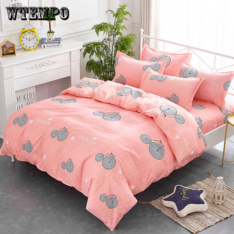 Bedding Set Quilt Cover Single/twin/queen Flower Bedding Set Pillow Case Duvet Cover