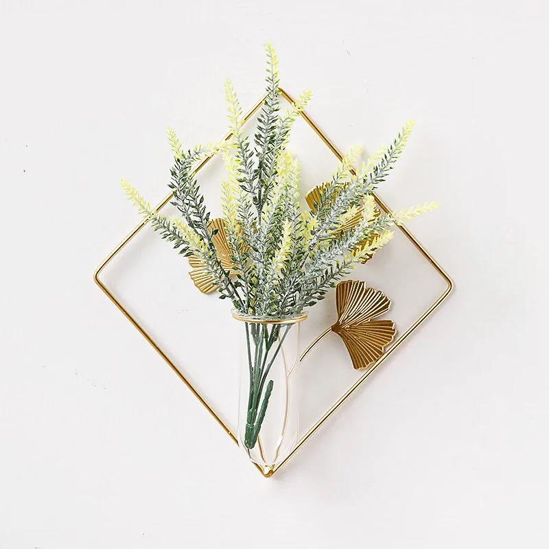 Plantain Leaf Iron Art Flower Arrangement Wall Decoration Pendant Flower Device Wall Mounted Flower Stand