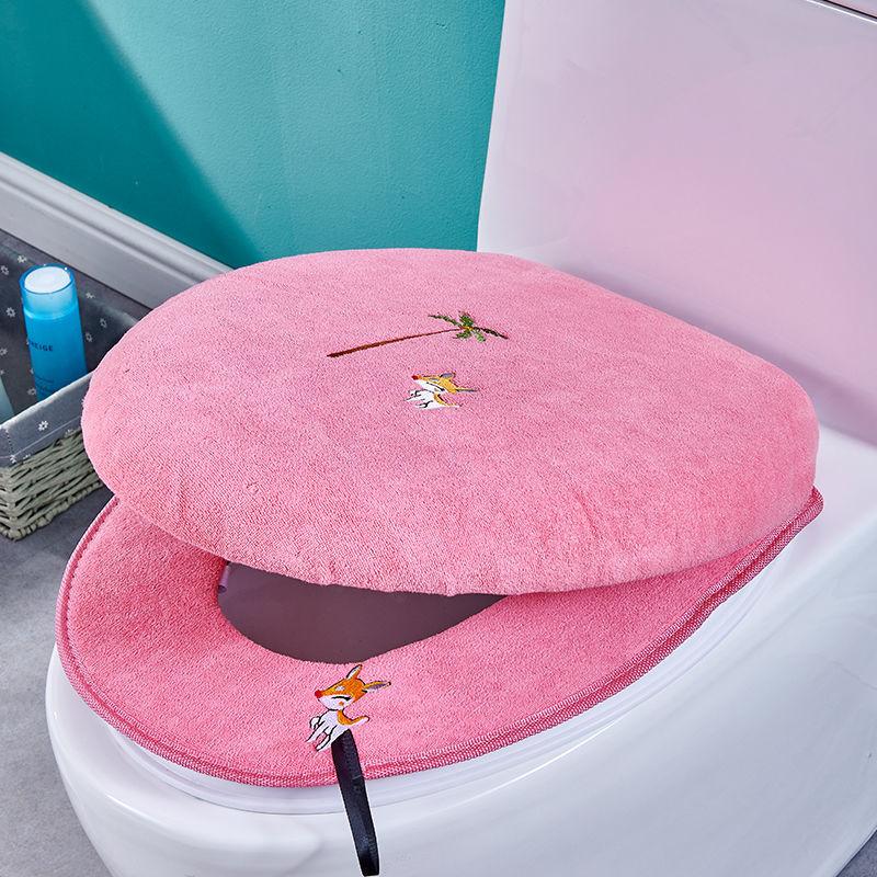 Household Four Seasons Toilet Seat Three-piece Cartoon Toilet Cover Universal Toilet Cover Cover Toilet Seat