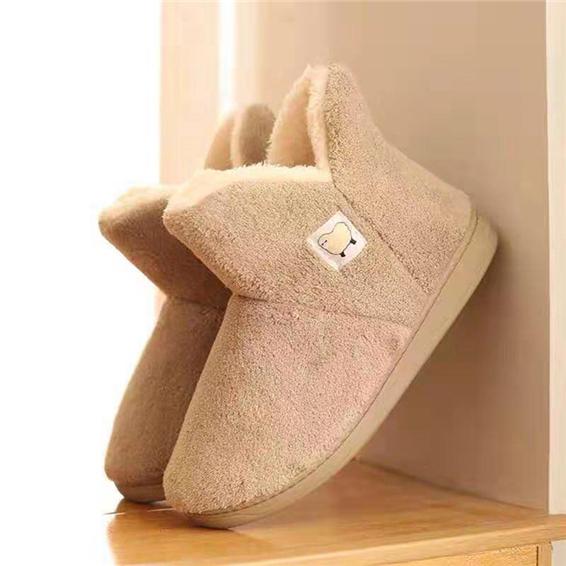 Men Women Winter Slippers Velvet Warm Tube Thickening Indoor Cotton Shoes Non-slip Thick Bottom Couple Wear