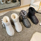 Bowknot Snow Boots Women's Winter Korean Version of Wild Plus Velvet Thick Warm Bread Shoes