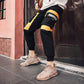 Coconut Shoes Men's Spring and Summer Transparent Color Bottom Flying Knit Men's Shoes Starry Net Sports Trend Shoes