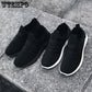 Autumn Men's Shoes Black Casual Sneakers Student Running Shoes
