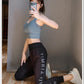 Women's Sports Pants Spring and Summer Thin Casual Pants Korean Loose-fitting Feet Fitness Pants High Waist Quick-drying