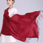 Pure Color Faux Cashmere Scarf Shawl Dual-use Wild Thick Long Section Ladies Warm Knitted Big Scarf Soft Fabric Temperament Shawl