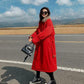 Women's Plus Size Mid-length Over-the-knee Padded Jacket Loose Padded Jacket Tooling Plus Fleece Windbreaker Jacket