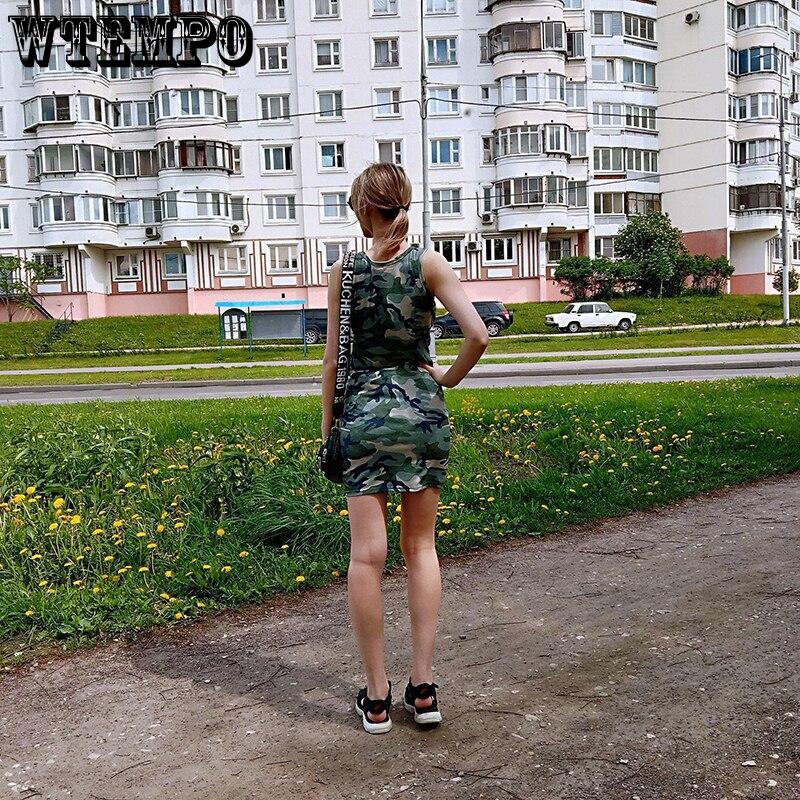 Bandage Dresses for Women Summer Camouflage Sleeveless Sexy Slim fit Beach Maxi Dress Cotton Casual Clothes