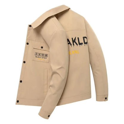 Autumn and Winter Men's Korean Style Handsome Jacket Trend Lapel Men's Trendy Brand Jacket Top Jackets